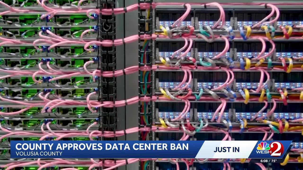Volusia County bans large data centers in unincorporated areas — WESH 2 Orlando, Stockholm Technology news